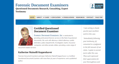 Desktop Screenshot of forensicdocumentexaminers.com